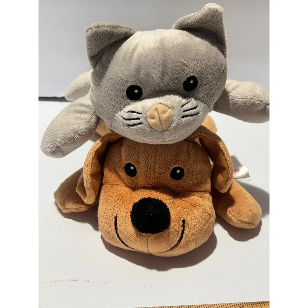 4 Melissa & Doug Plush Animal Lot Tiger Black Lab Dog Puppy Kitten Stuffed Toys